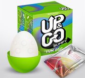 UP and GO - Bumpy Masturbator Egg Elastic Silicone Green