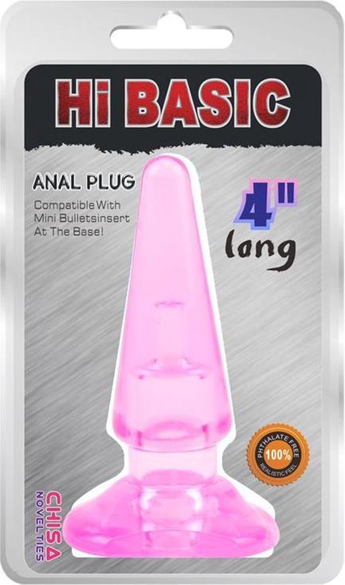Goedkoopste CHISA - Sassy Anal Plug-pink 10,4 X 3,2cm