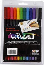 Le Plume II Markers, sterke kleuren, 12 stuk/ 1 doos