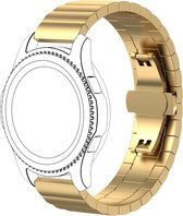 Bandje Voor Garmin Vivoactive / Vivomove Stalen Schakel Band - Goud - Maat: 20mm - Horlogebandje, Armband