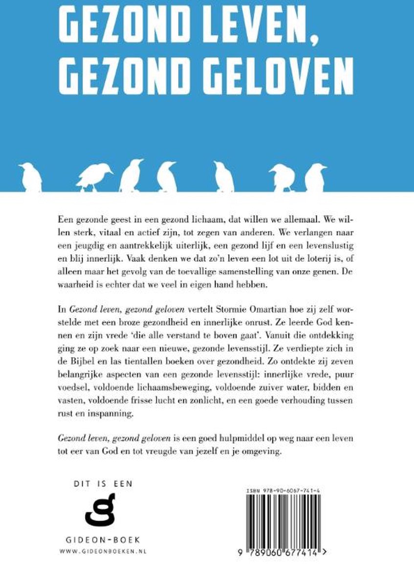 Gezond leven, gezond geloven - back cover