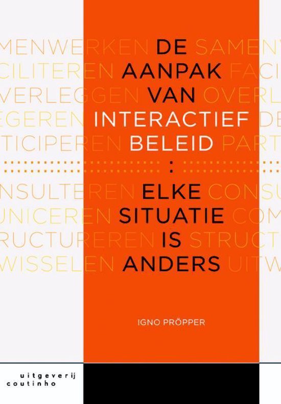 Cover van het boek 'De aanpak van interactief beleid' van I. Pröpper en I. Propper