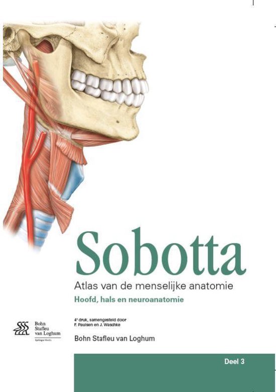 Sobotta deel 3 Hoofd, hals en neuroanatomie - cover