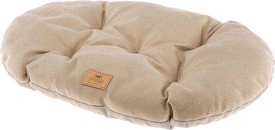 Ferplast Kussen voor honden en katten STUART 55/4, omkeerbaar, tweed en zacht fluweel, wasbaar, blauw