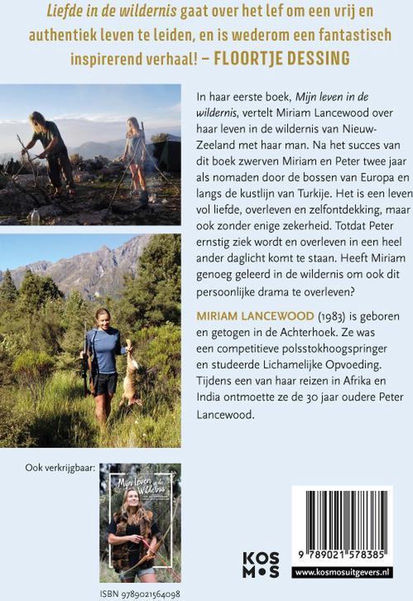 Miriam Lancewood Liefde in de wildernis - back cover