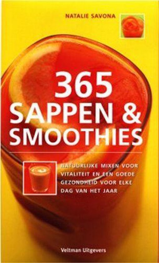 Cover van het boek '365 sappen & smoothies' van Natalie Savona