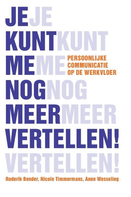 Je kunt me nog meer vertellen - cover