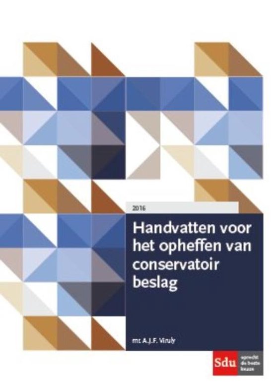 Handvatten voor het opheffen van conservatoir beslag - cover