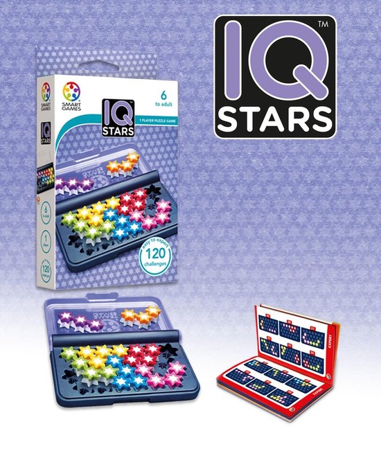 SmartGames - IQ Stars - 120 opdrachten - Denkspel - SmartGames