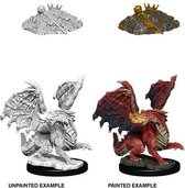 Dungeons and Dragons Miniatures - Nolzur's Marvelous - Red Dragon Wyrmling - Miniatuur - Ongeverfd