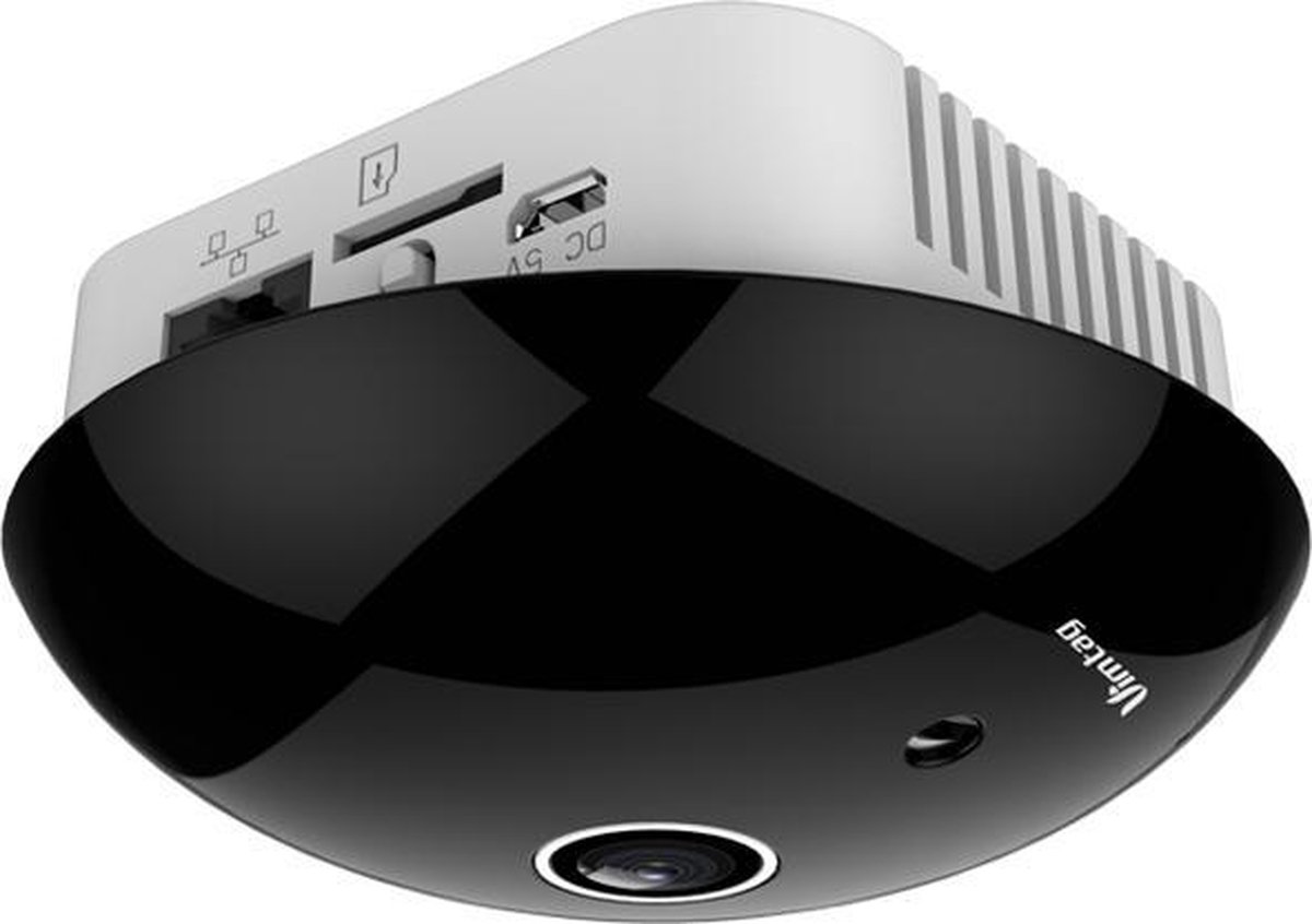 Vimtag F2(5MP) Smart Cloud IP Camera, Fish-eye plafond camera, 5MP, microfoon en speaker, 180 graden panoramisch, Wifi & LAN IP-beveiligingscamera Binnen Bolvormig 1936 x 1936 Pixels