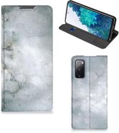 Smartphone Hoesje Geschikt voor Samsung Galaxy S20 FE Leuk Telefoonhoesje Painting Grey