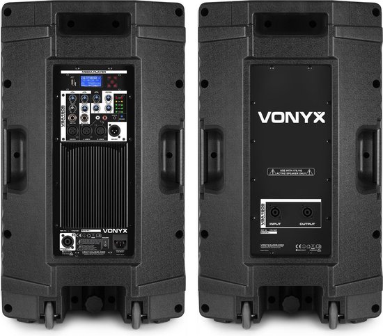 Speakers Vonyx VSA150S speakerset met ingebouwde versterker, Bluetooth en mp3 | bol.com