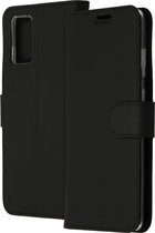 Samsung Galaxy S20 Plus Hoesje Met Pasjeshouder - Accezz Wallet Softcase Bookcase - Zwart
