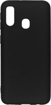 Hoesje Siliconen Geschikt voor Samsung Galaxy A40 - Color Backcover - Zwart