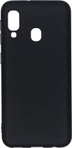 Hoesje Siliconen Geschikt voor Samsung Galaxy A20e - Color Backcover - Zwart