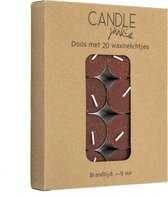 Candle Junkie - waxines - rood - extra hoog - 9 branduren