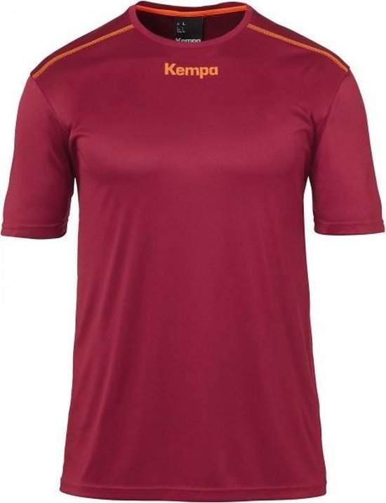 Kempa Poly Shirt Donker Rood Maat M