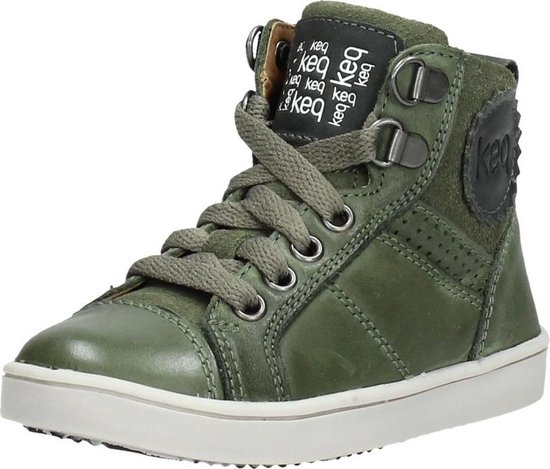 KEQ Jongens veterschoenen Veterschoenen Hoog - groen - Maat 24 | bol.com