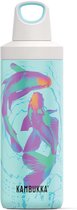 Kambukka Thermosfles Reno Insulated Koi 500 Ml Lichtblauw Rvs