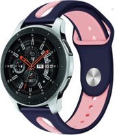 Samsung Galaxy Watch duo sport band - donkerblauw/roze - 45mm / 46mm