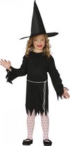 Fiestas Guirca - Klassieke heks - meisjes 10-12 jaar - Carnaval Kostuum voor kinderen - Carnaval - Halloween kostuum meisjes