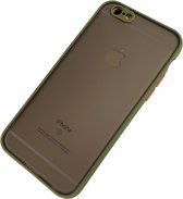 Apple iPhone 6 Plus / 6S Plus - Silicone transparante hard hoesje Daan groen - Geschikt voor