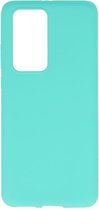 Wicked Narwal | Color TPU Hoesje voor Huawei P40 Pro Turquoise