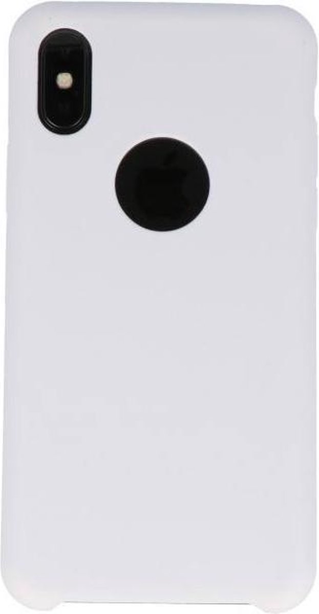 Premium TPU Backcover Case Hoesje - Hoesje Geschikt voor iPhone X Wit