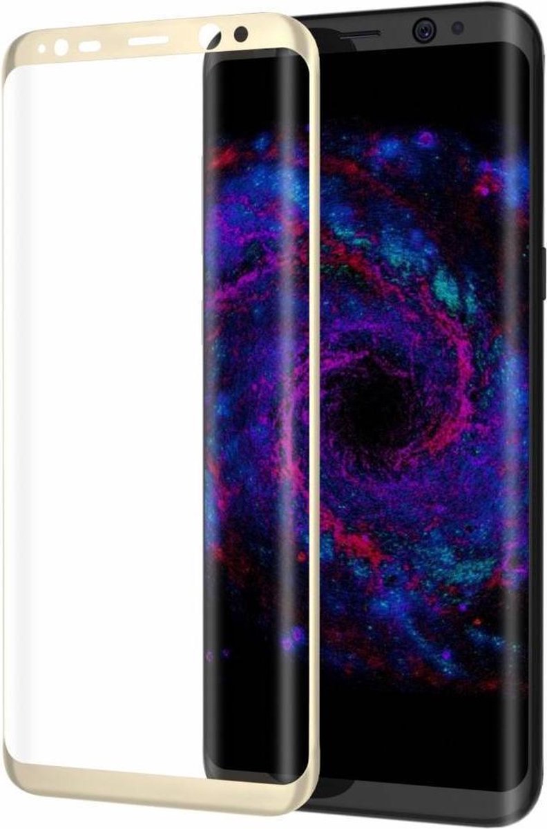 3D Gehard Tempered Glass - Screenprotector - beschermglas - Geschikt voor Samsung Goud