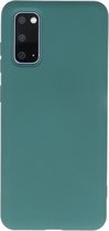 Samsung Galaxy S20 Hoesje Fashion Backcover Telefoonhoesje Donker Groen