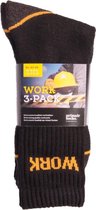 Primair Socks werksokken 3 pack zwart - zwart - 43-46