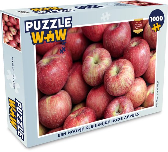 Puzzel 1000 stukjes volwassenen Appels 1000 stukjes - Een hoopje kleurrijke  rode... | bol.com