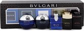Bvlgari - The Men'S Gift Collection Set 5X5Ml - Aqva Edt/Blv Edt/Aqva Atlantique Edt/Man Wood Essence Edp/Man In Black Edp