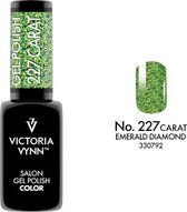 Gellak Victoria Vynn™ Gel Nagellak - Salon Gel Polish Color 227 - 8 ml. - Emerald Diamond
