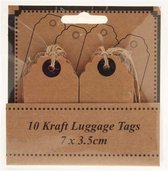 7x3.5cm Kraft Labels (10 stuks)