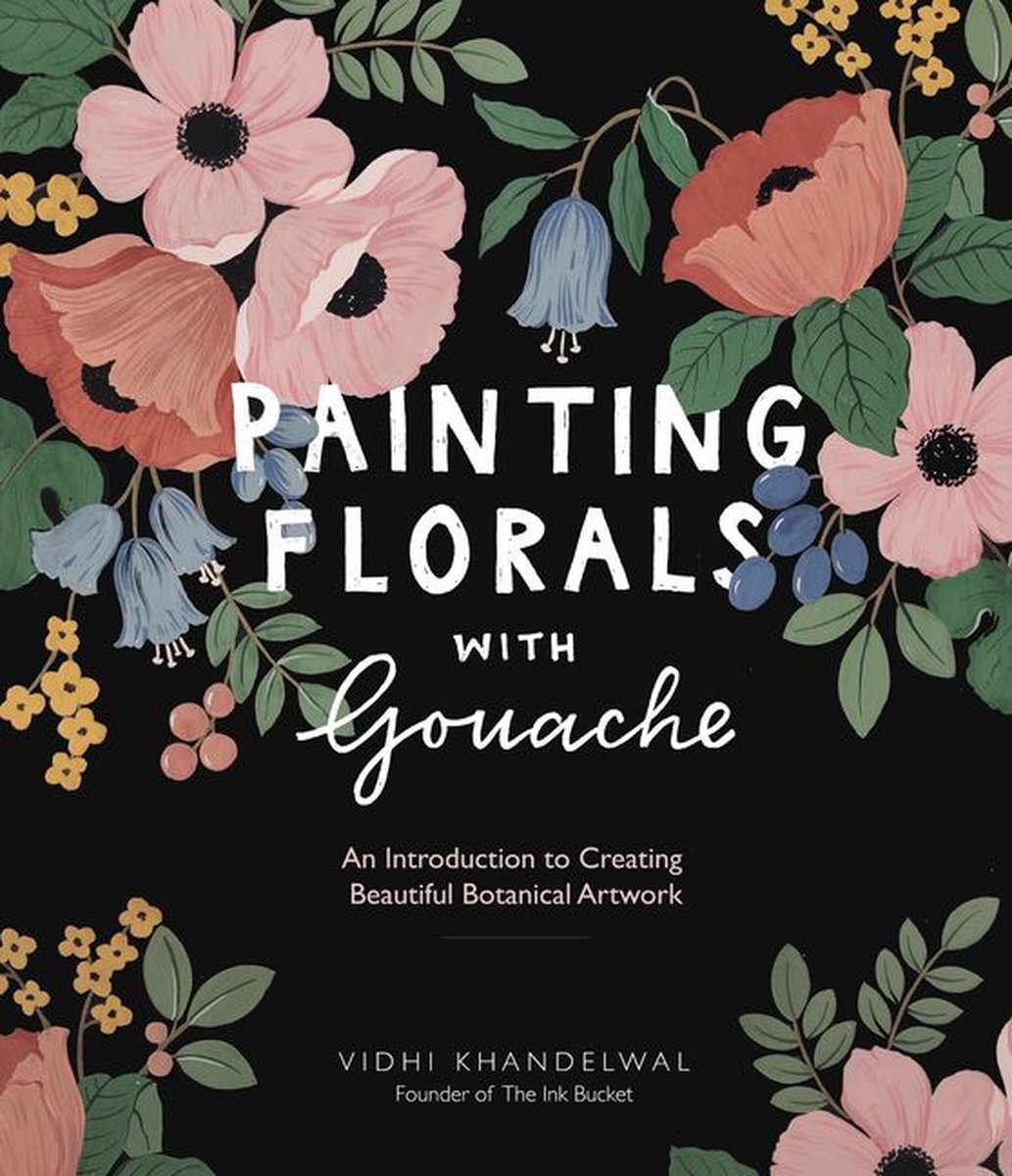 Omslag van Painting Florals with Gouache