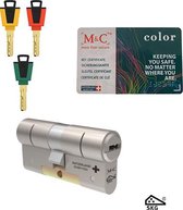 M&C color plus 1x Deurcilinder SKG*** - Zwaar beveiligd - Politie Keurmerk Veilig Wonen