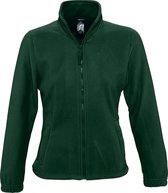 SOLS Dames/dames North Full Zip Fleece Jacket (Bosgroen)