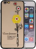 Love Forever Hoesjes voor iPhone 6 / 6s Plus Geel