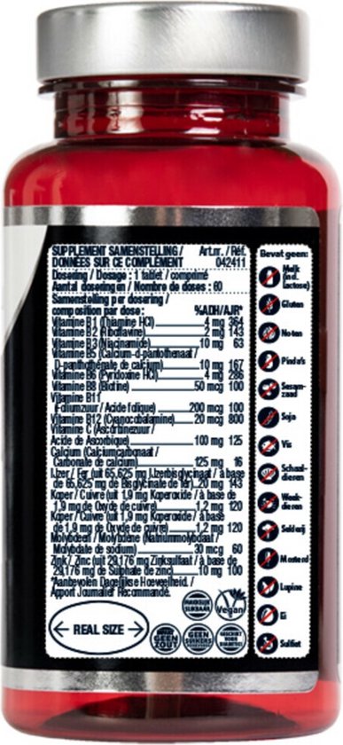 Lucovitaal Sterk IJzer Complex Voedingssupplement - 60 tabletten
