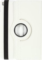 GadgetBay Litchi Textuur Lederen iPad 10.2 inch case met cover - Wit Bescherming Standaard
