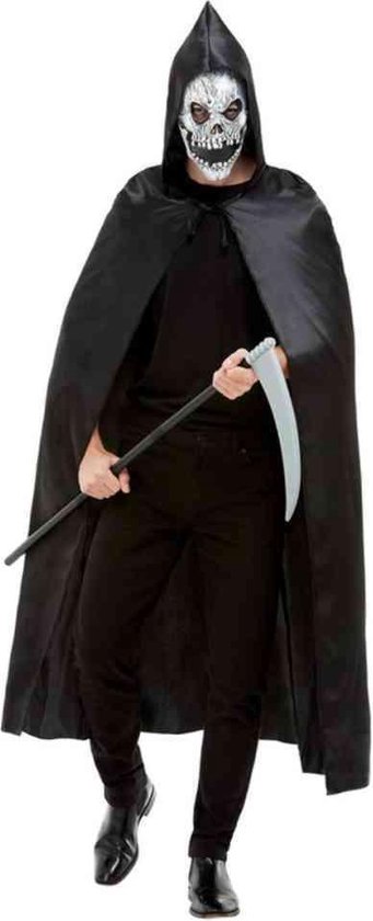 Smiffys - Grim Reaper Kostuum Accessoire Set - Zwart