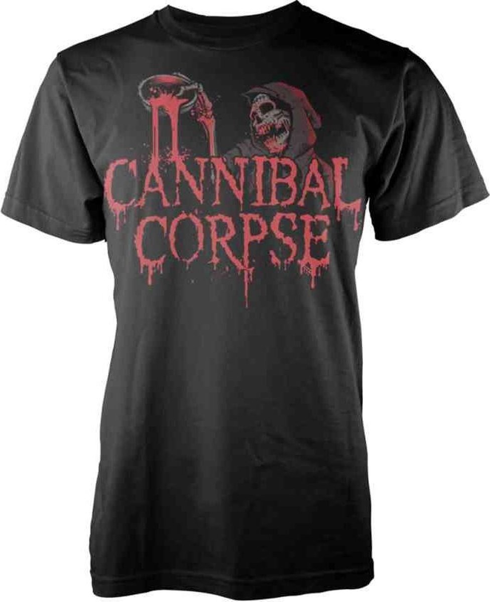 Cannibal Corpse Heren Tshirt -S- Acid Blood Zwart