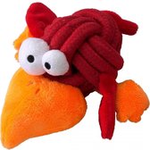 Coockoo Bobble regular, knotplush Rood 8,5cm