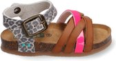 Bunnies JR Becky Beach Meisjes Sandalen - Print/Bruin - Leer - Gesp