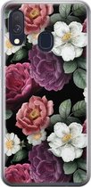 Samsung Galaxy A40 hoesje siliconen - Flowers - Soft Case Telefoonhoesje - Bloemen - Multi