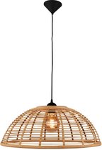 BRILLIANT Crosstown hanglamp 1-vlams hout licht / zwart binnenverlichting, hanglampen | 1x A60, E27, 40W, geschikt voor normale lampen (niet inbegrepen) | A ++ | In hoogte verstelbaar / kabel