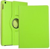 Case2go - Tablet hoes geschikt voor iPad 2020 - 10.2 Inch - Draaibare Book Case - Groen