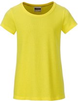 T-shirt Basic Filles James and Nicholson (jaune)